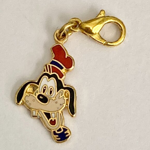 Vintage Disney Goofy Charm Clip On Zipper Pull Disneyana Dog Purse Backpack - Picture 2 of 8